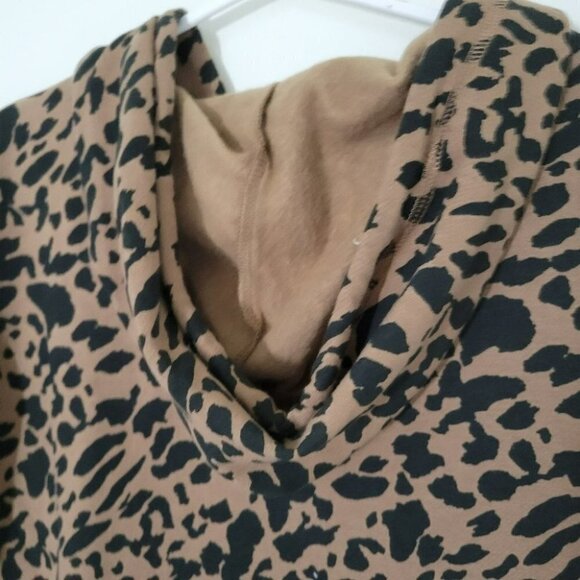BP animal print sweatshirt hooded, crop long sleeve, kangourou pocket - Picture 5 of 5